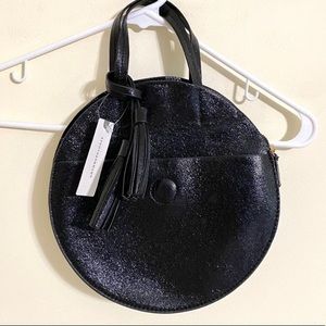 Anthropologie Remi Reid Black Shimmer Circle Bag ✨🌚